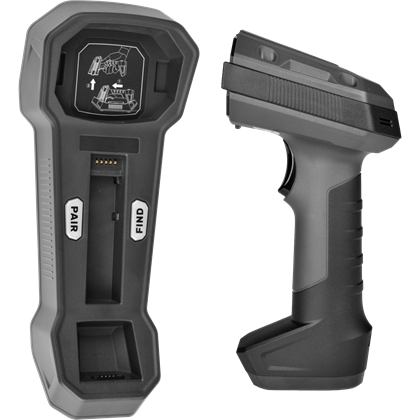 CCD 2D průmyslová čtečka Virtuos HW-857, bezdrátová, USB, tmavě šedá  EHE0018 2