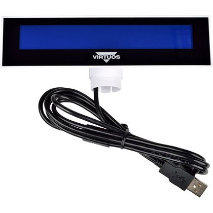 LCD zákaznický displej Virtuos FL-2026MB 2x20, USB, bílý  EJG0009 2