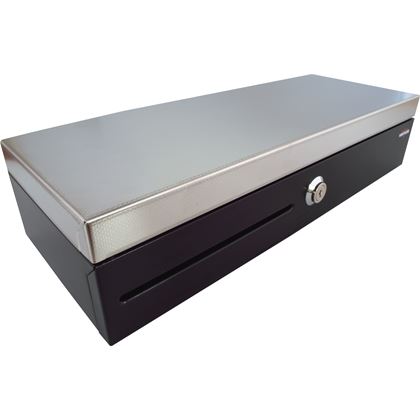 Flip-top FT-460C2 - s kabelem, se zamykacím krytem, NEREZ víko, černá