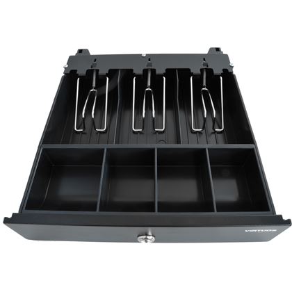 Pokladní zásuvka mikro EK-300C s kabelem, pořadač 3/4, 9-24V, černá  EKN0111 6