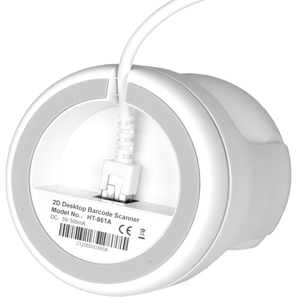 CCD 2D čtečka Virtuos HT-861A, stacionární, USB, bílá  EHE0010 4