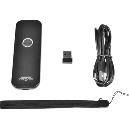 CCD 2D čtečka Virtuos HW-856A mini, bezdrátová, kapesní, černá  EHE0011 5