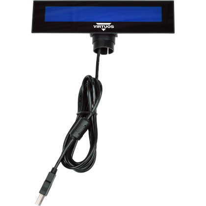 LCD zákaznický displej Virtuos FL-2026MB 2x20, USB, černý  EJG0008 4