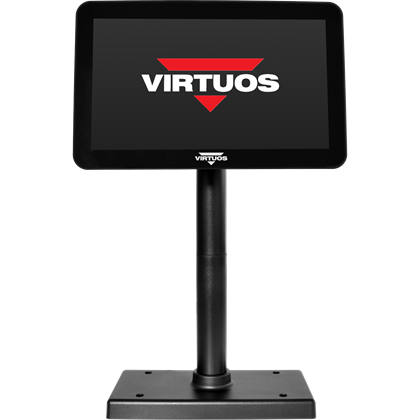 10,1" LCD barevný zákaznický monitor Virtuos SD1010R, USB, černý