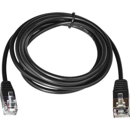 Kabel RJ12 24V pro pokladní zásuvku s obrácenou logikou detekce otevření, černý