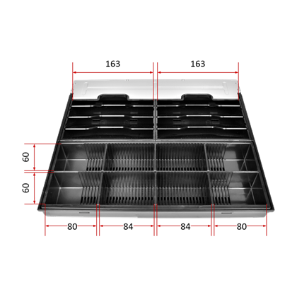 EURO pořadač na peníze pro C420D/C430D, přihrádky na bankovky  EKN9035 2