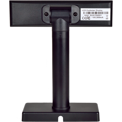 LCD zákaznický displej Virtuos FL-2026MB 2x20, serial (RS-232), černý  EJG0010 3