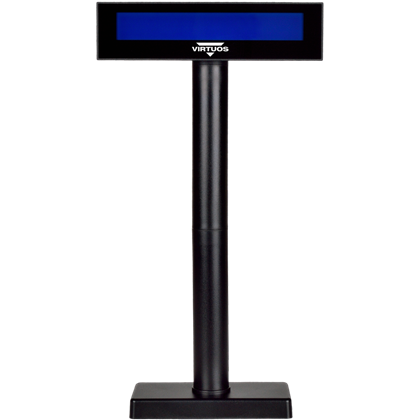 LCD zákaznický displej Virtuos FL-2026MB 2x20, serial (RS-232), černý  EJG0010 5