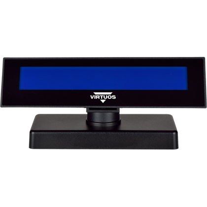 LCD zákaznický displej Virtuos FL-2026MB 2x20, serial (RS-232), černý  EJG0010 6