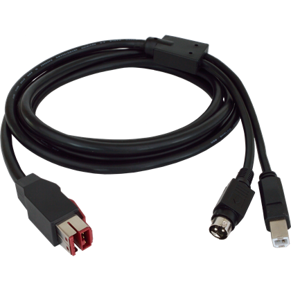 Napájecí 24V USB-B kabel pro připojení tiskárny k AerPOSu, 2 m