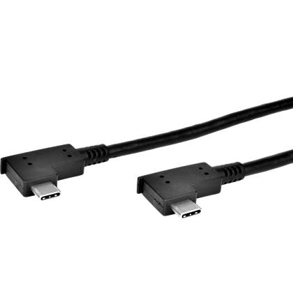 Kabel USB-TC pro XPOS, zahnuté konektory 90° USB-C male, 2 m